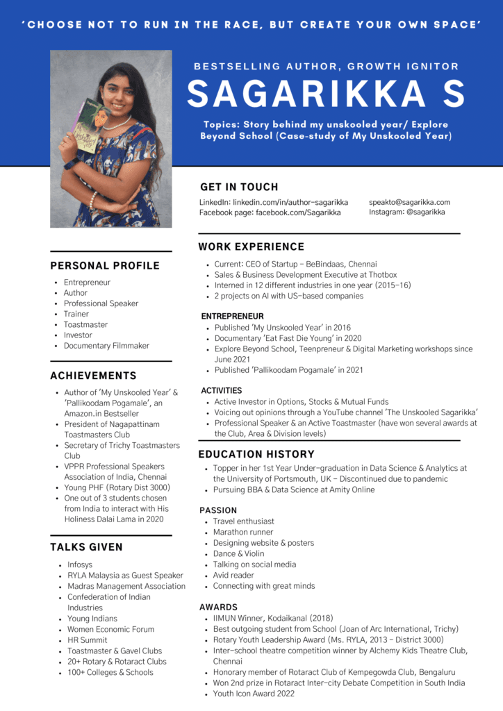 Sagarikka Profile
