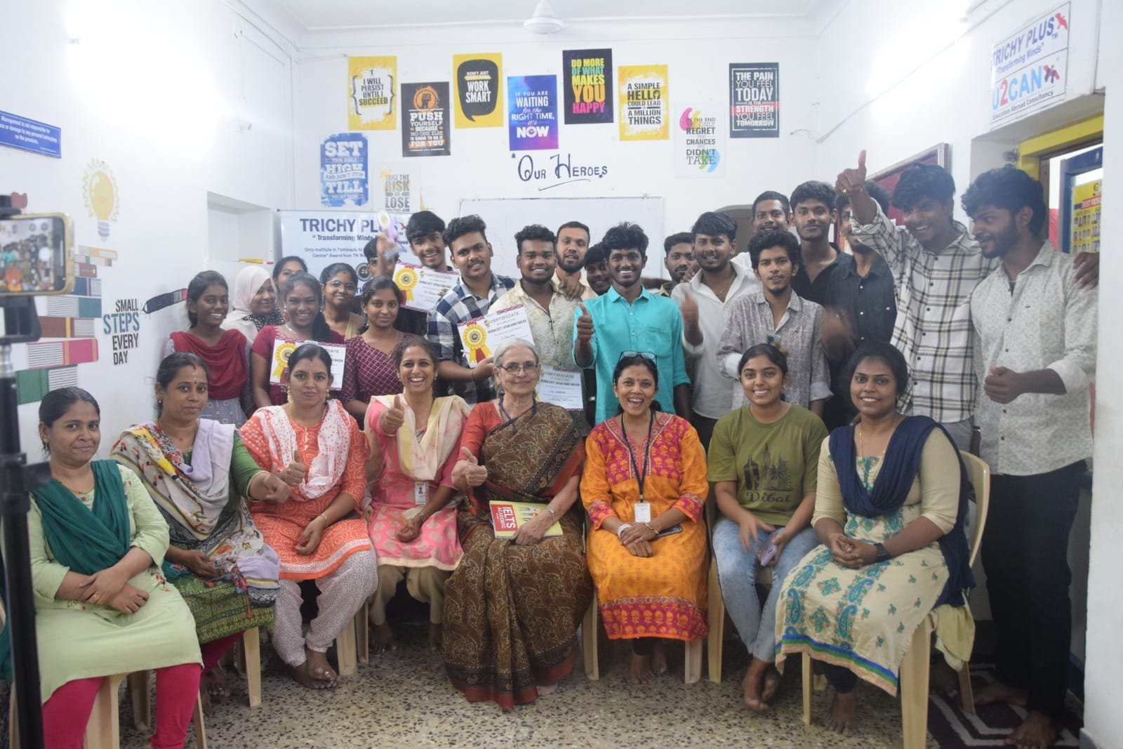 Trichy Plus students and staffs