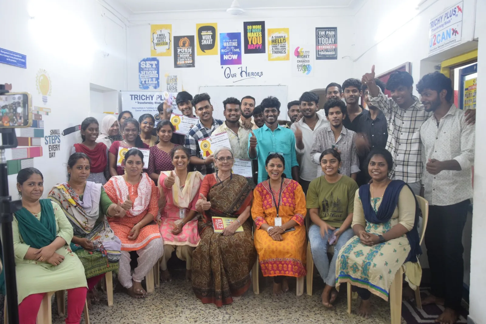 Trichy Plus students and staffs