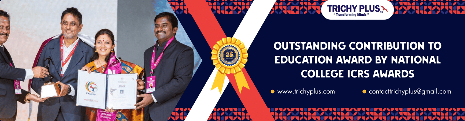 Outstanding Contribution to Education Award by National College ICRS Awards